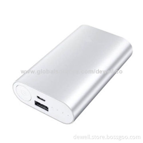4000mAh grade A 18650 Li-ion battery USB mobile phone chargers, metal case, LED battery indicator